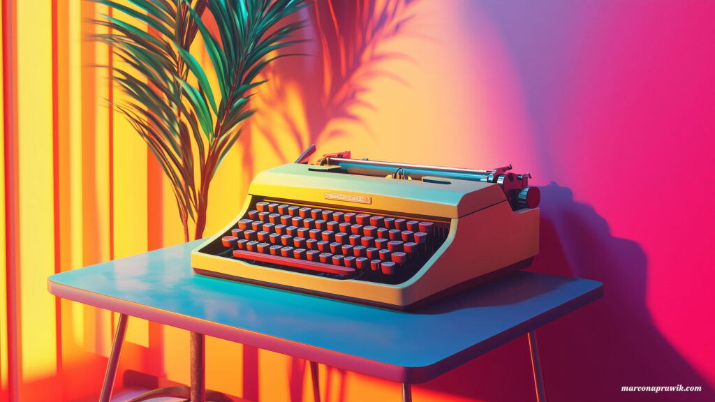 Schreibmaschine "Miami" Wallpaper